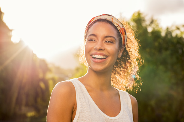 closeup of man smiling 